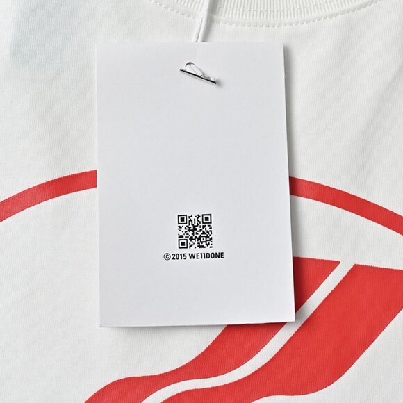 We11done Letter Logo Printed Patchwork Long Sleeves - Picture 6 of 7